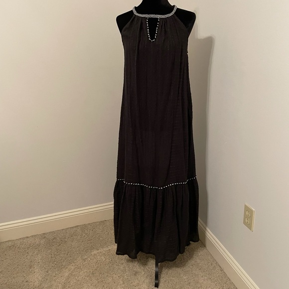 Flowy black sheer dress size sm/md - Picture 2 of 5